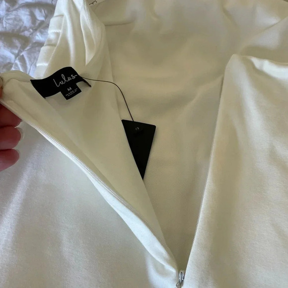 Lulus white strapless fringe mini dress - Picture 8 of 10